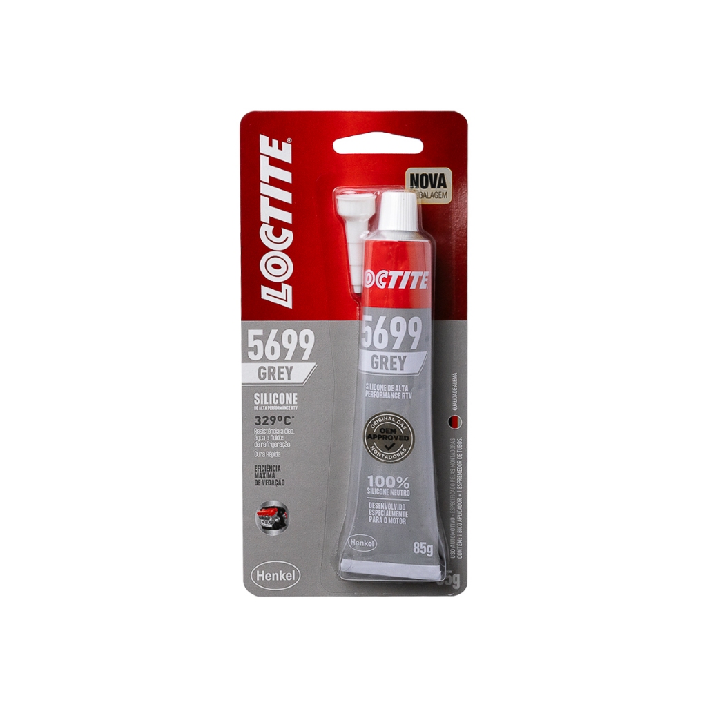 Cola Silicone Grey 5699 Selante Alta Performance Loctite 85g em Oferta na Shopee