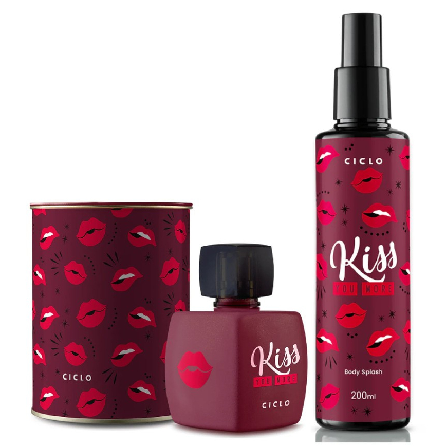 Ciclo Kiss You More Kit Deo Colonia e Body Splash - 2 Itens