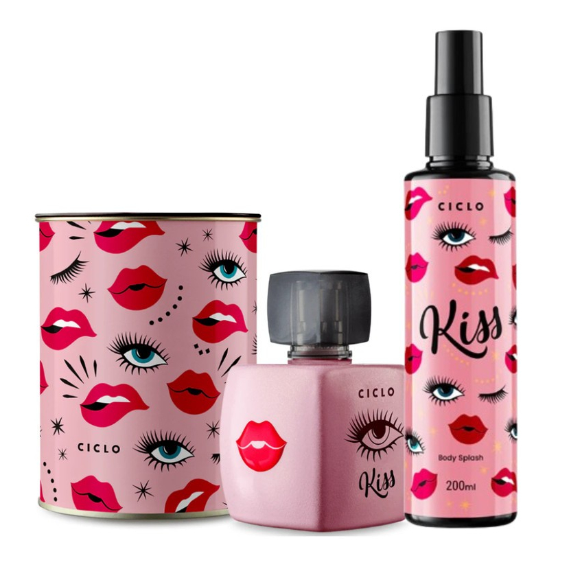 Ciclo Kiss Kit Deo Colonia e Body Splash - 2 Itens