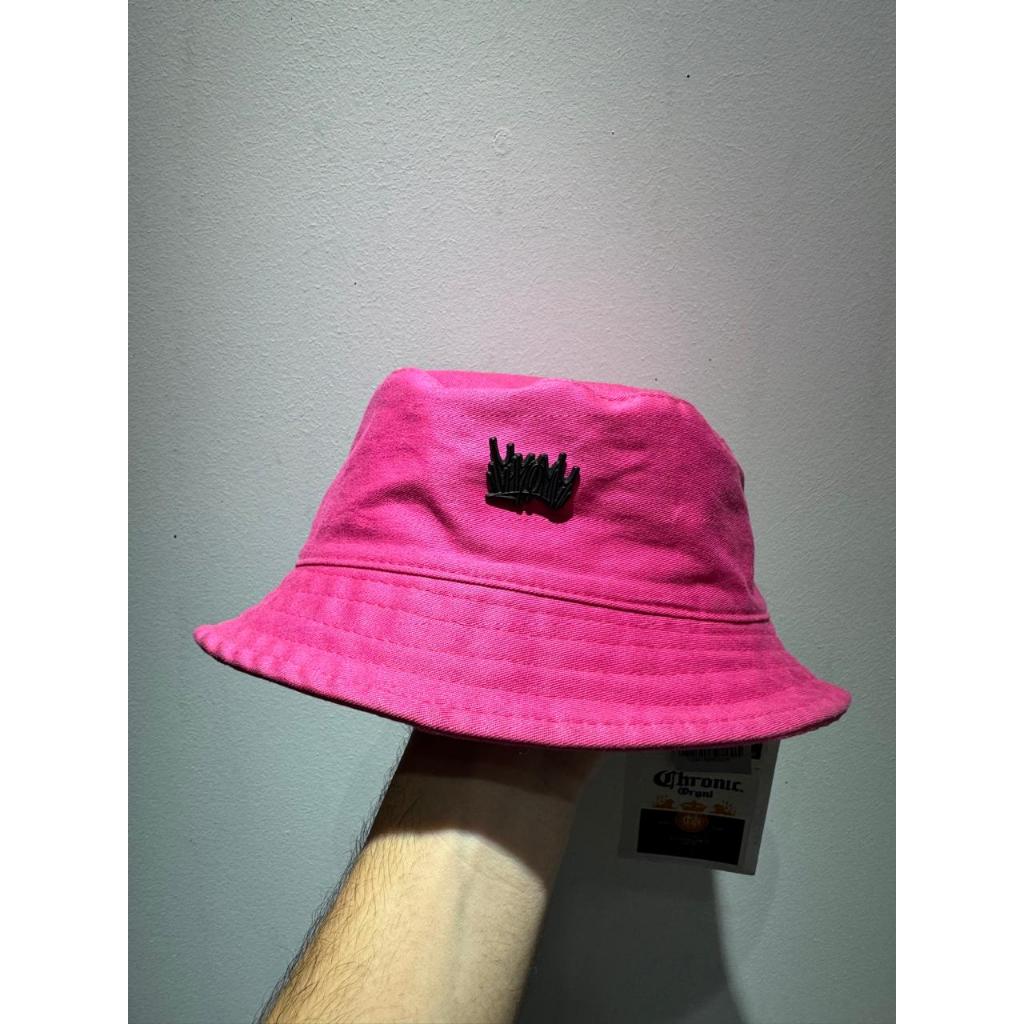 Bucket Chronic Chapéu Hat Rosa Patch Metal Street Skate Novidade lançamento promoção
