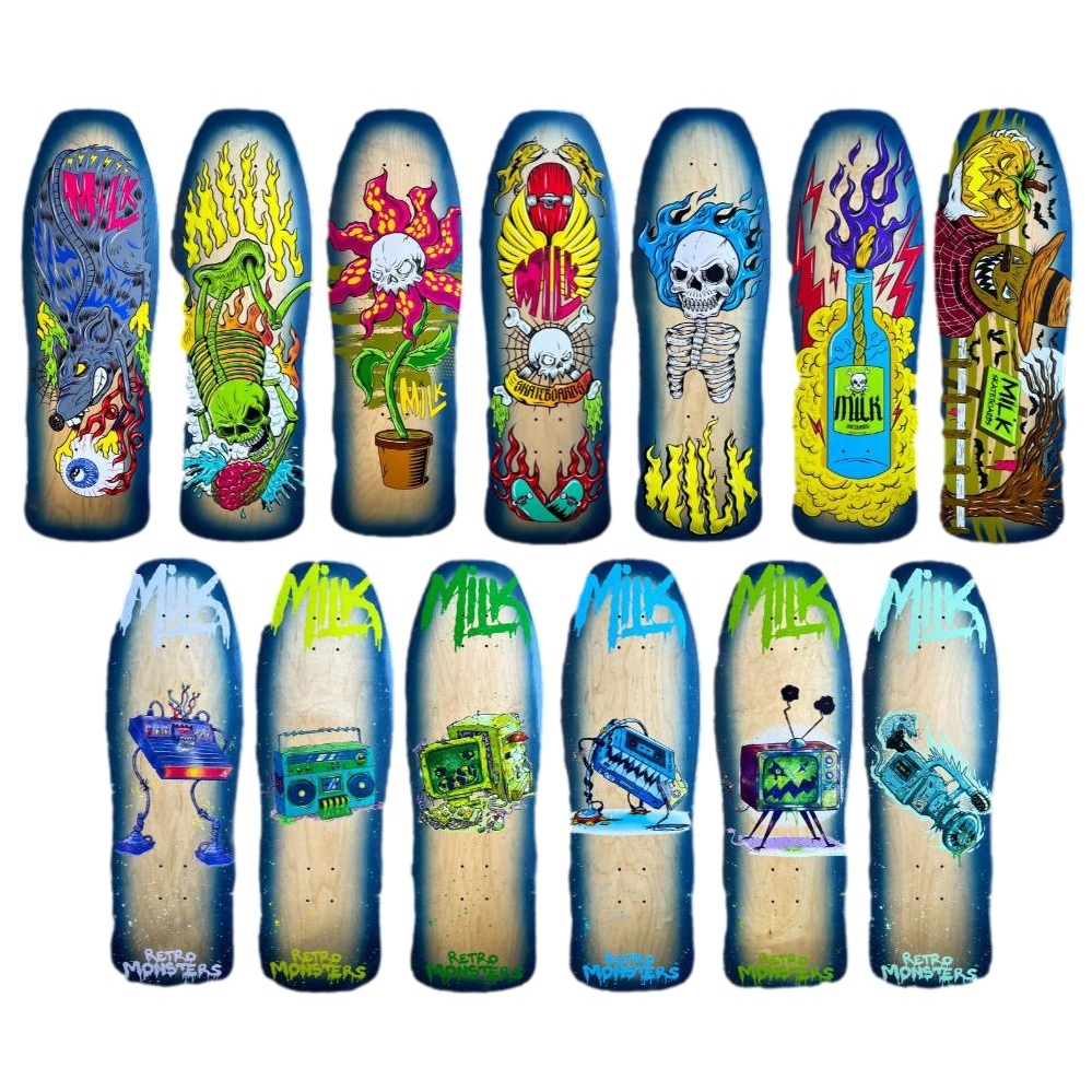 Shape Milk Old School Maple Skate Skateboard Original Deck Importado