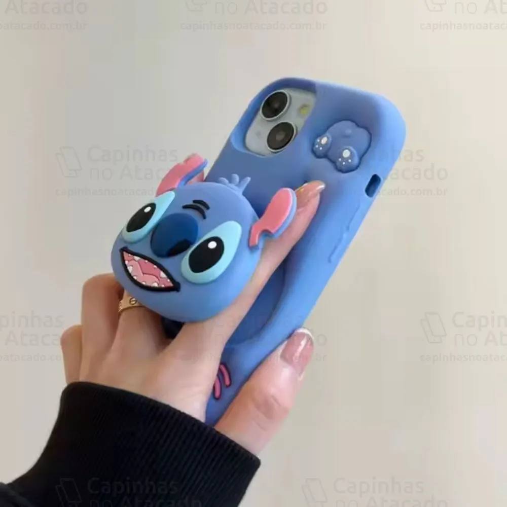 Capa Capinha Personalizada de celular Anti-impacto nome Stitch samsung A06 A05 A15 A16 A26 A36 A56