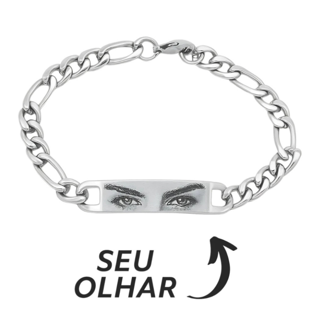 Pulseira Bracelete Aço Inoxidavel Olho Olhar Face Masculino Feminino 20cm Anti Alérgico Pode Molhar em Oferta na Shopee