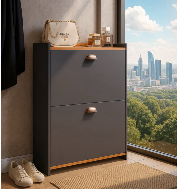 Sapateira Closet 12 Pares 2 Porta Basculante Vertical Organizadora Hall Entrada