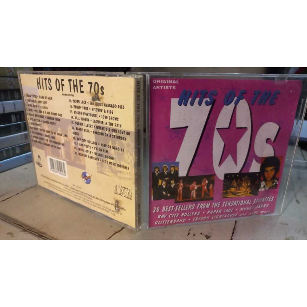 Hits Of The 70s Cd ótimo estado Vários Artistas 1994 20 best selers fron the sensational seventies