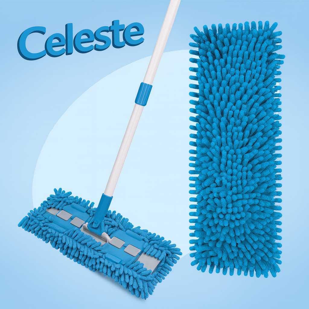 Rodo Mop Chenille  3 Em  1 Vassoura E Pano Em Microfibra Mop Limpeza Rapida  Rodo de Limpeza Esfregão Perfeito