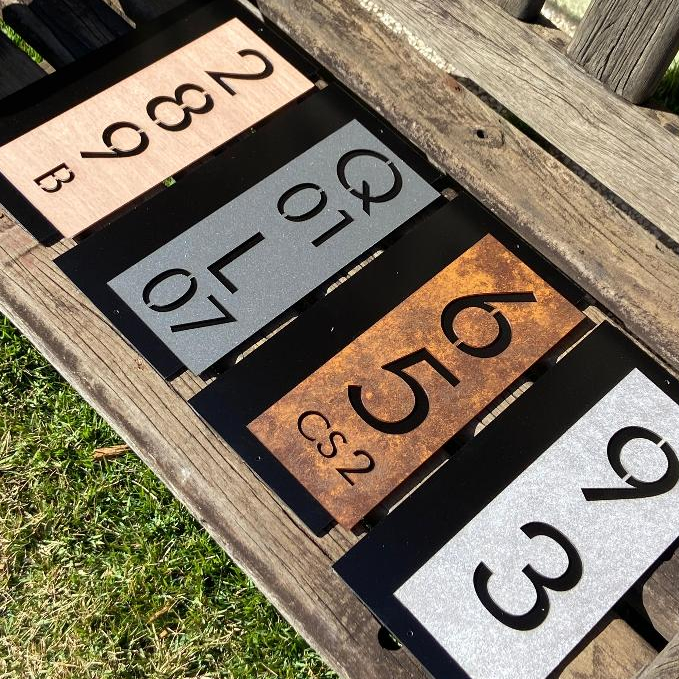 Número Residencial Moderno Premium Decoração Casa Fachada Preto ACM em Oferta na Shopee