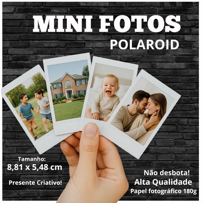 Mini Foto até 45 Unidades - Cabe na capinha de Celular - Alta qualidade - SEM LEGENDAS em Oferta na Shopee