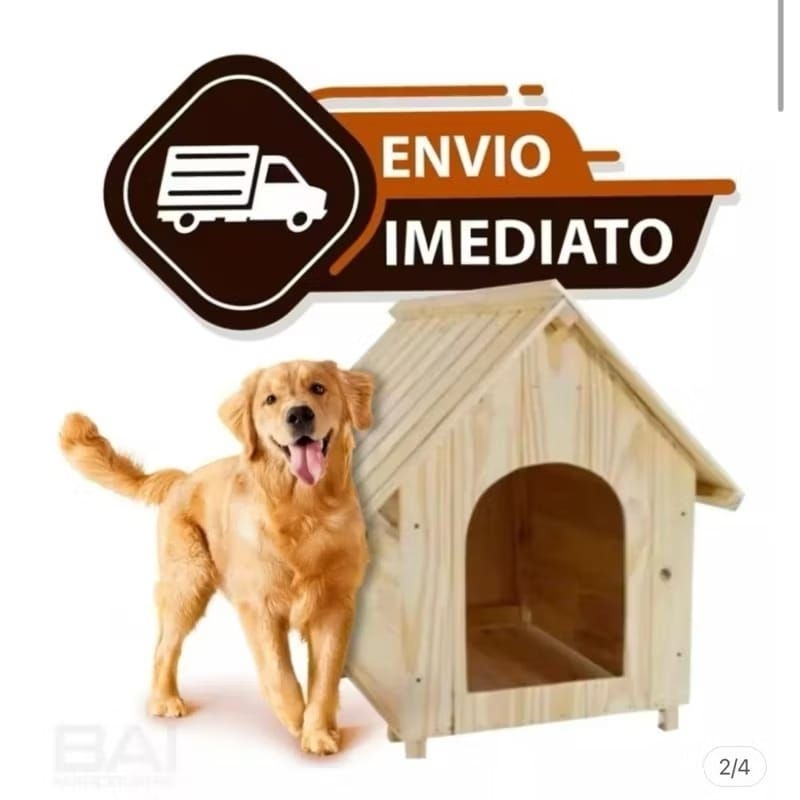 Casinha de Madeira para Cachorro N1,N2,N3,N4,N5