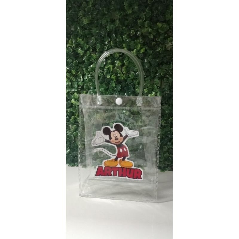 adesivo personalizado para sacolinha PVC transparente ( Não acompanha sacolinha) em Oferta na Shopee