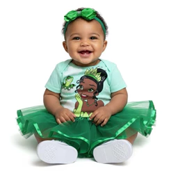 Body Temático Princesa Tiana Mesversário Bebê Menina