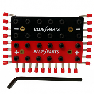 Par Barramento Bloco Distribuidor De Energia 6x6 24 Vias com 24 terminais fixação envio imediato em Oferta na Shopee