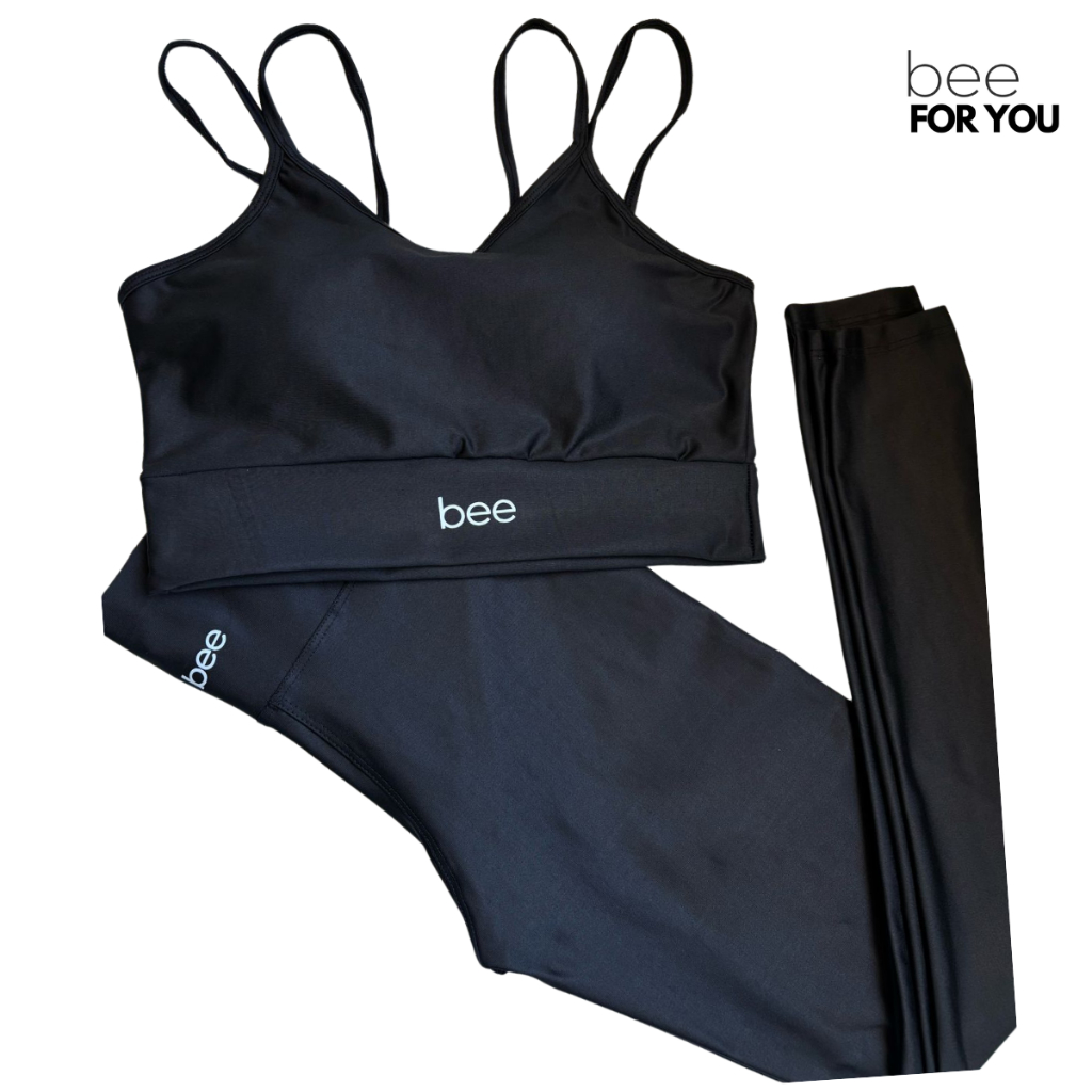 Conjunto Legging Calça Leg Top Cropped Com Bojo Feminino Cós Alto em Oferta na Shopee