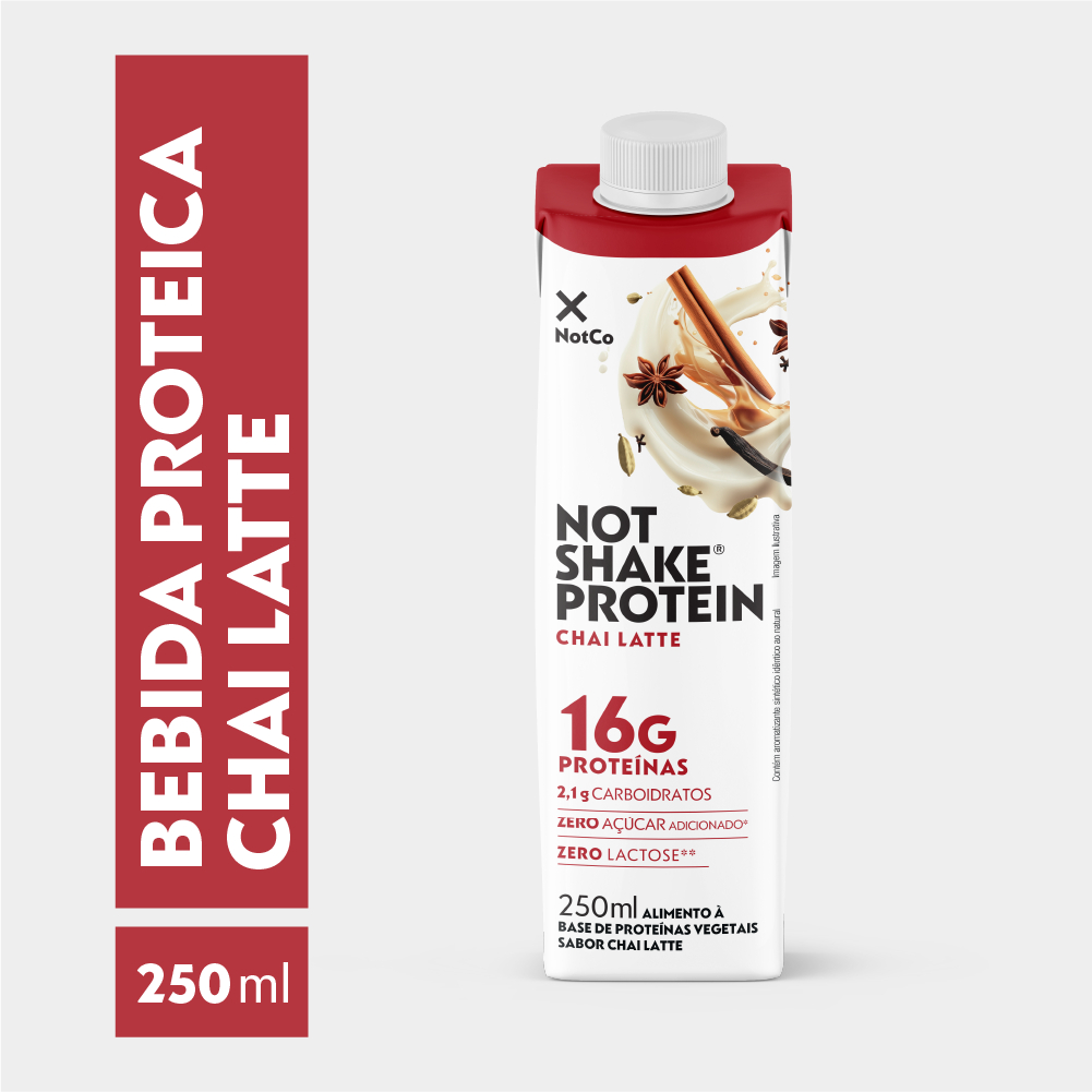 Bebida Proteica NotCo NotShake Protein 16g de Proteina Chai Latte 250ml em Oferta na Shopee