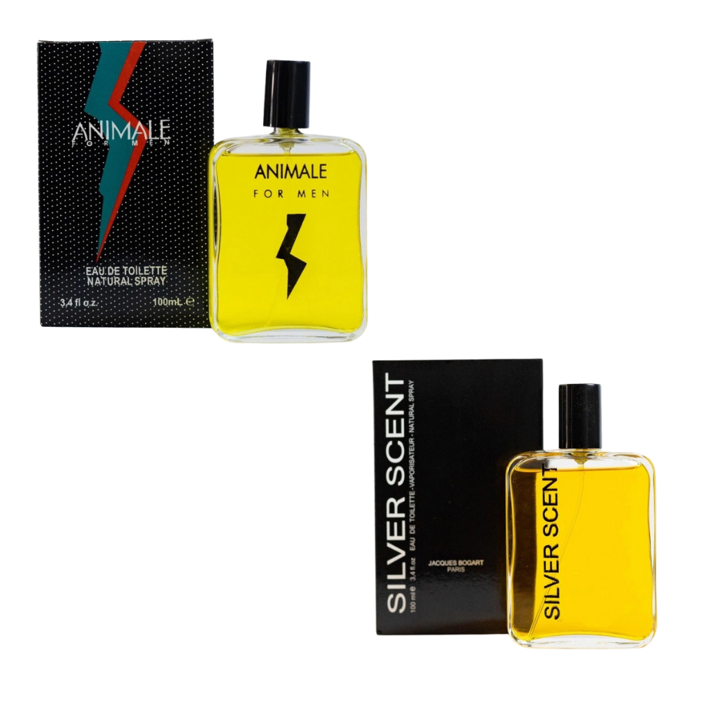 Kit 2 Perfumes Masculinos Silver Scent E Animale Colônia