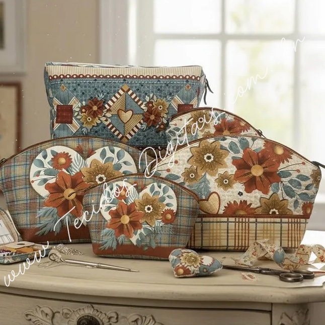 COLEÇÃO AMOR e CAFÉ - Painel Necessaire e composês - MEDIDAS : a partir de 0,50 x 1,50m