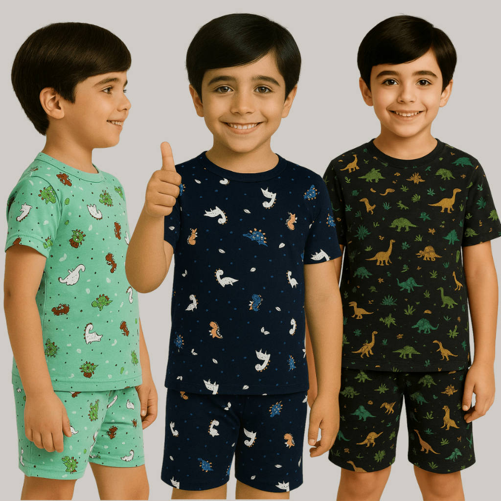 Pijama Infantil Suede Menino Curto Manga Curta E Calça Short Confortável Estampado Verao em Oferta na Shopee