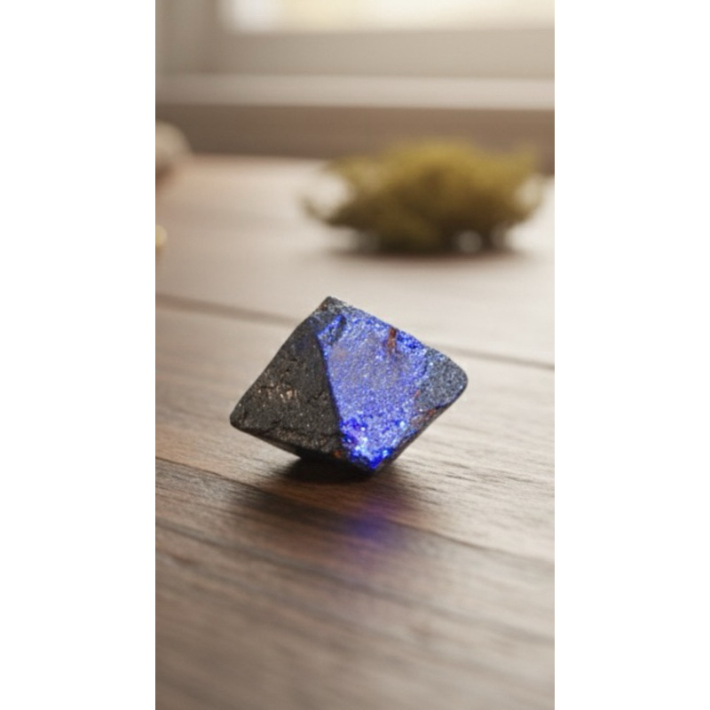 Magnetita em Octaedro Natural - acompanha um par entre (2–3g).