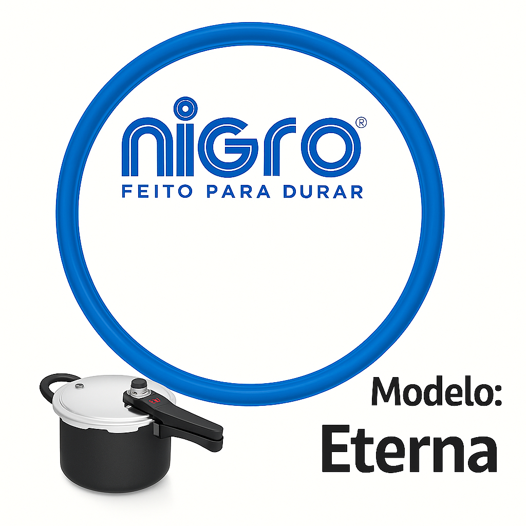Borracha Panela de Pressão Eterna Nigro Capacidade 4,5 Litros Anel Vedação