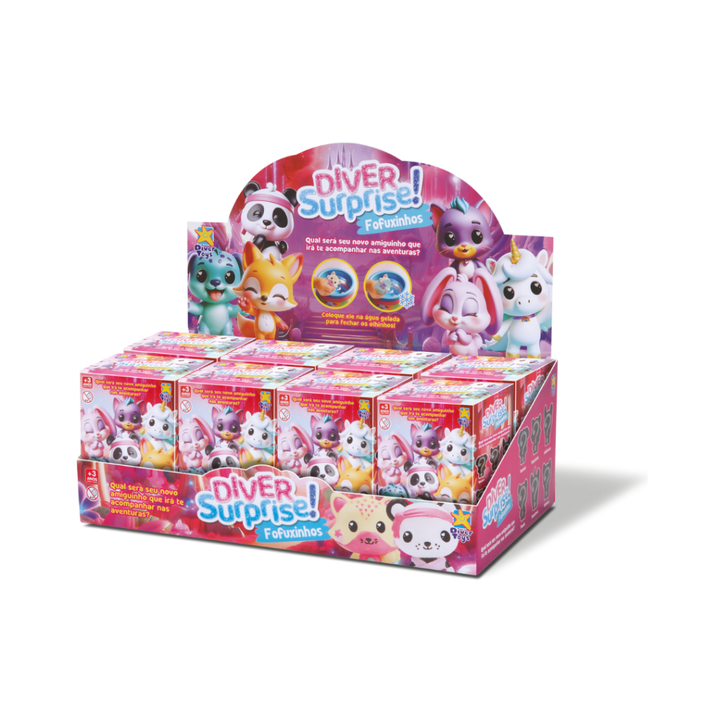 Atacado Display Com 8 Fofuxinhos Pet Diver Surprise Bonecos em Oferta na Shopee