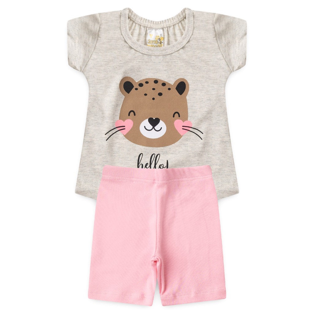 Conjunto de Malha Hello! - JD Kids - 3824