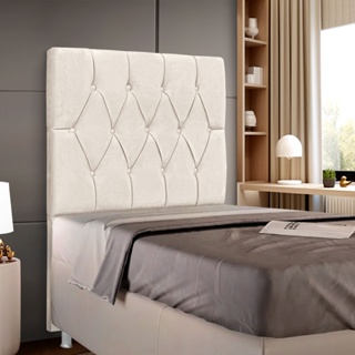 Cabeceira Solteiro Cama Box 90cm Beatriz Capitone Tecido Veludo - Corino - Boucle em Oferta na Shopee