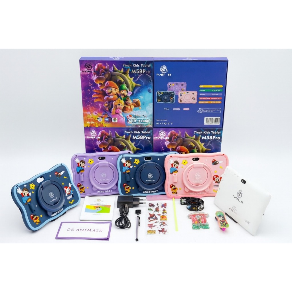 Tablet Infantil Kids 7 Polegadas 6gb Ram 128gb Wi-fi M58pro em Oferta na Shopee