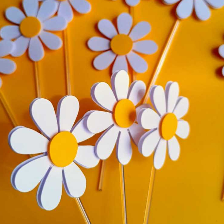 Envio Imediato Kit Topper de Docinhos / Cupcake – Tema Margarida- Tags Docinho tema Margarida em Oferta na Shopee