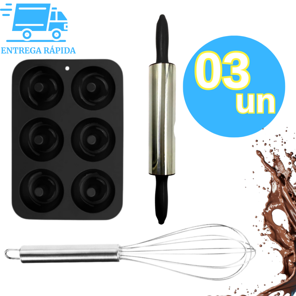 Kit Completo para Fazer Mini Donuts