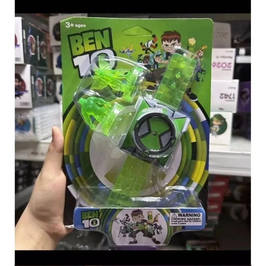 Relógio Ben 10 Omnitrix de brinquedo para crianças com luzes e sons.