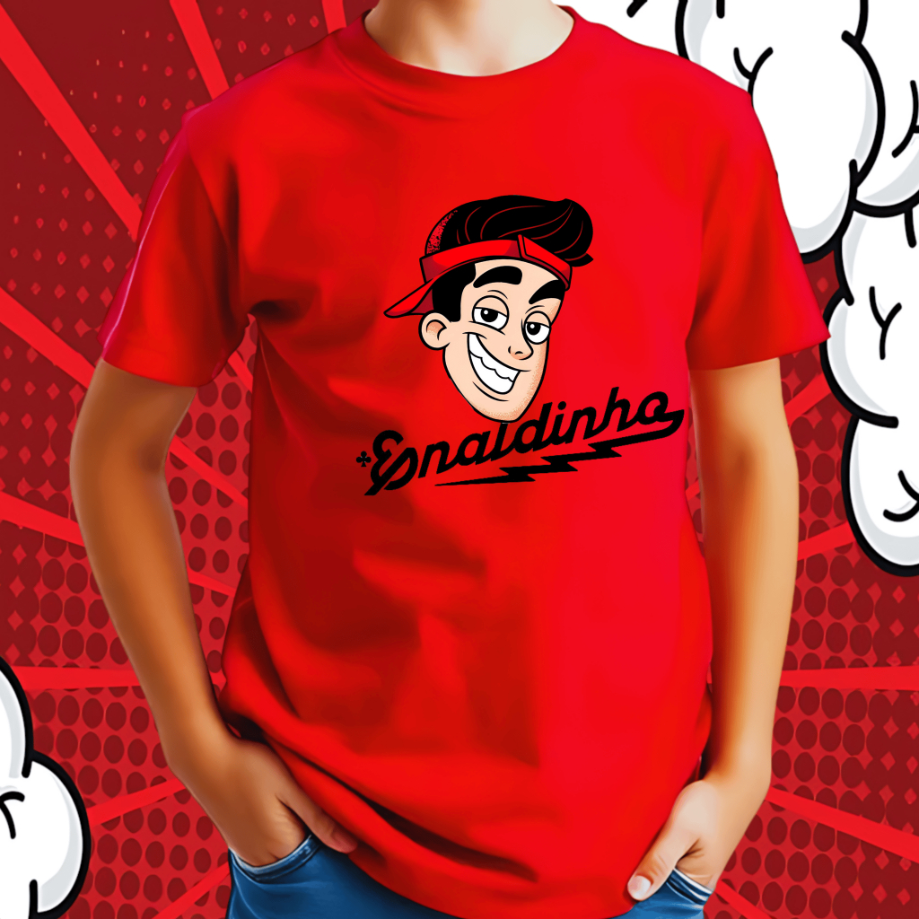 Camiseta Enaldinho Infantil Youtuber Gamer Jogos 100% Algodão em Oferta na Shopee