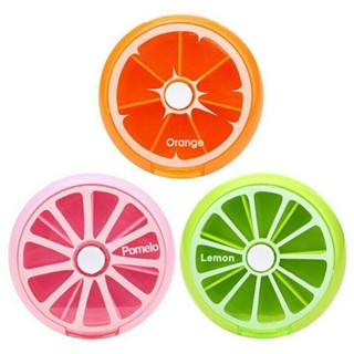 Porta Comprimido Frutas Giratório Organizador Semanal em Oferta na Shopee