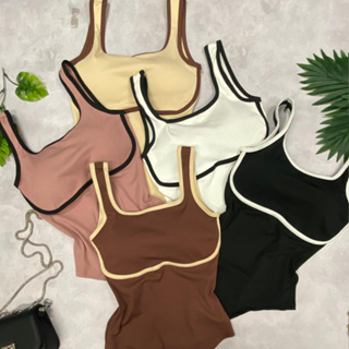 Body Feminino Com Bojo Canelado Duas Cores Verão Alça Andreia em Oferta na Shopee