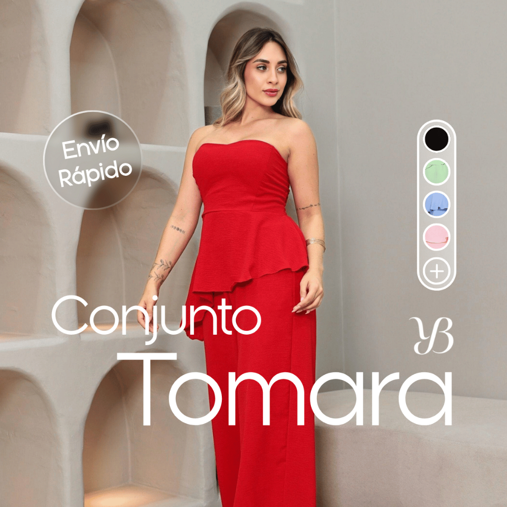 Conjunto feminino luxo calça pantalona e blusa tomara que caia.