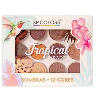 Paleta De Sombra 12 Cores Tropical Paradise SPcolors em Oferta na Shopee