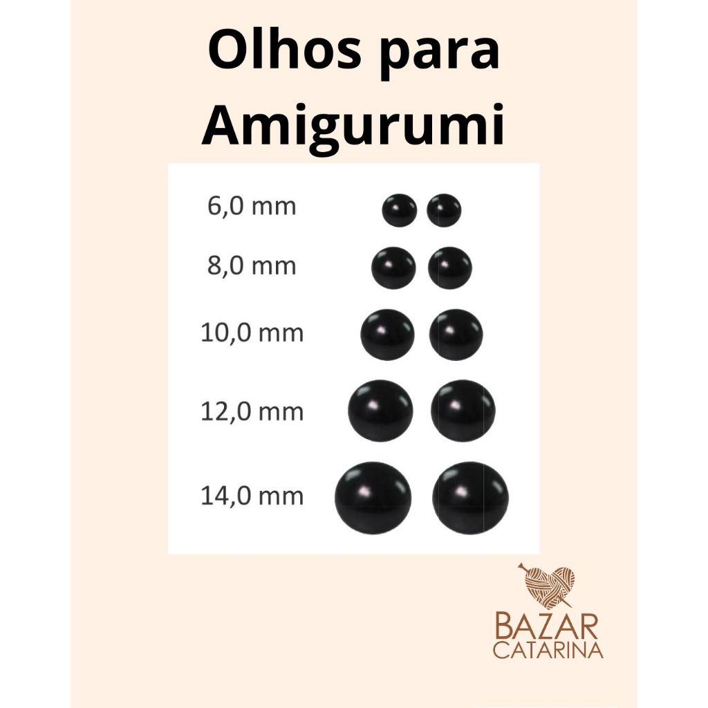 Olhos Amigurumi Círculo: Onde Comprar | BuscaProdutos
