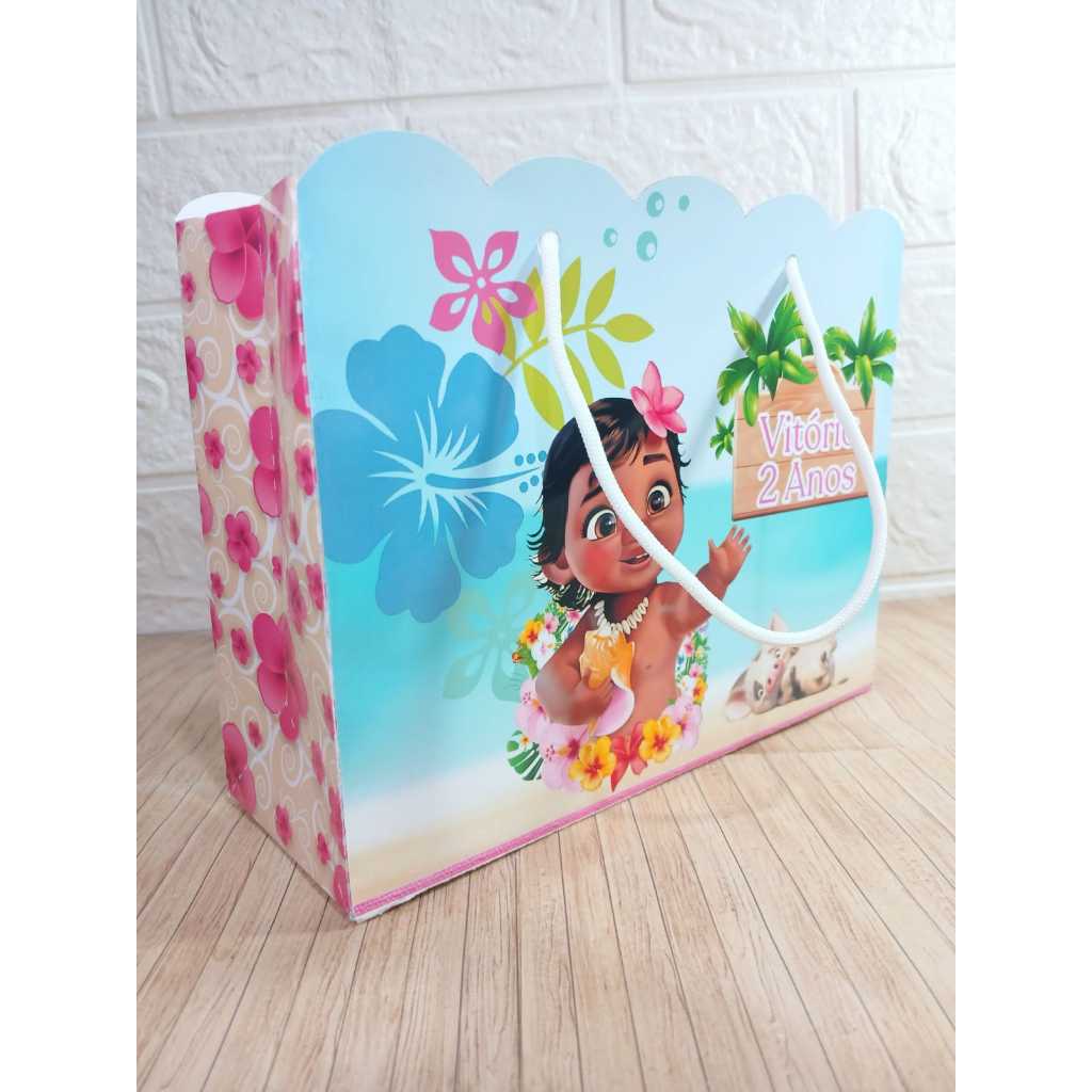 Sacolinha Personalizada Moana Baby– Sacolinha Surpresa para Lembrancinha Festa Infantil