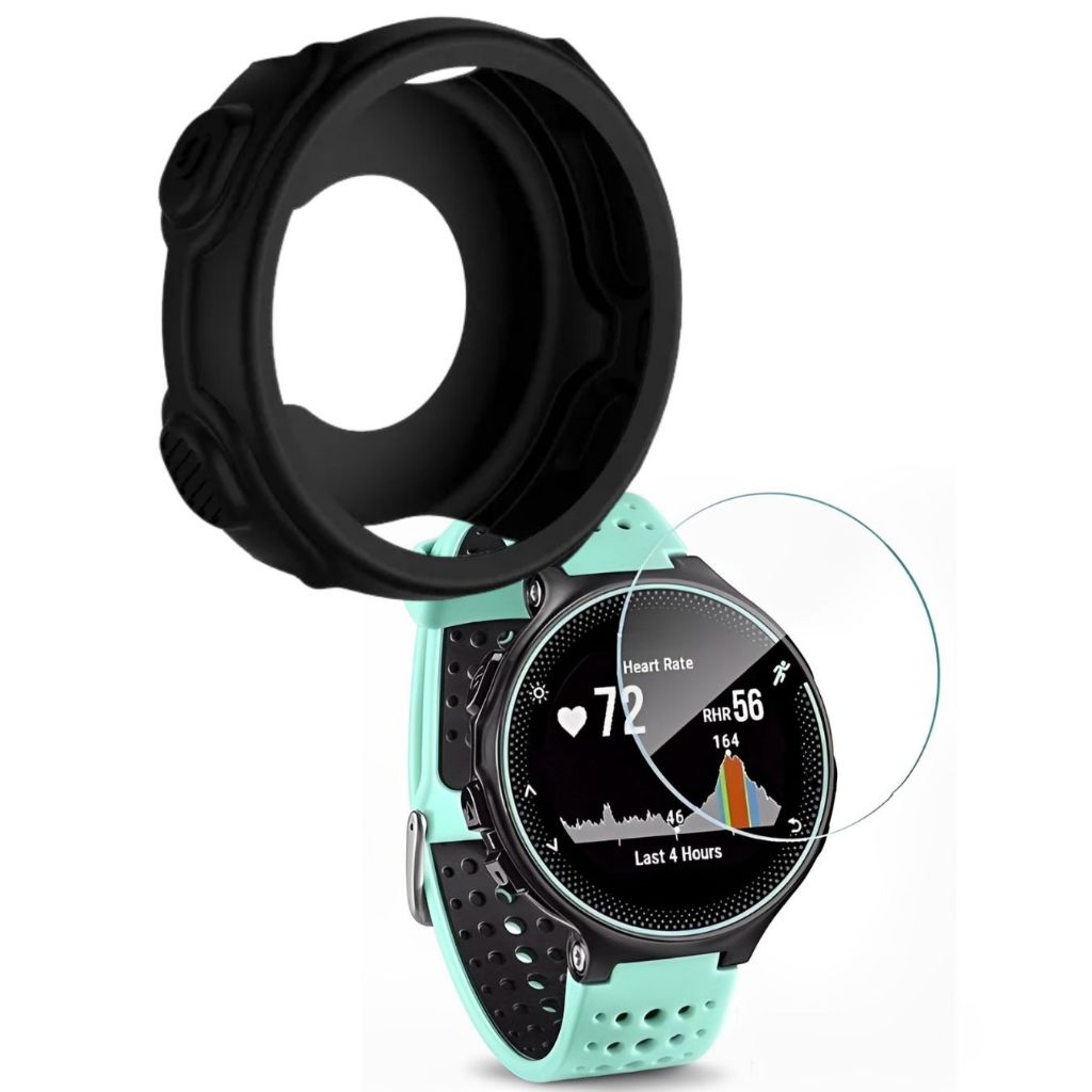 Capa de proteção Garmin Forerunner 235 + Película de Vidro Temperado