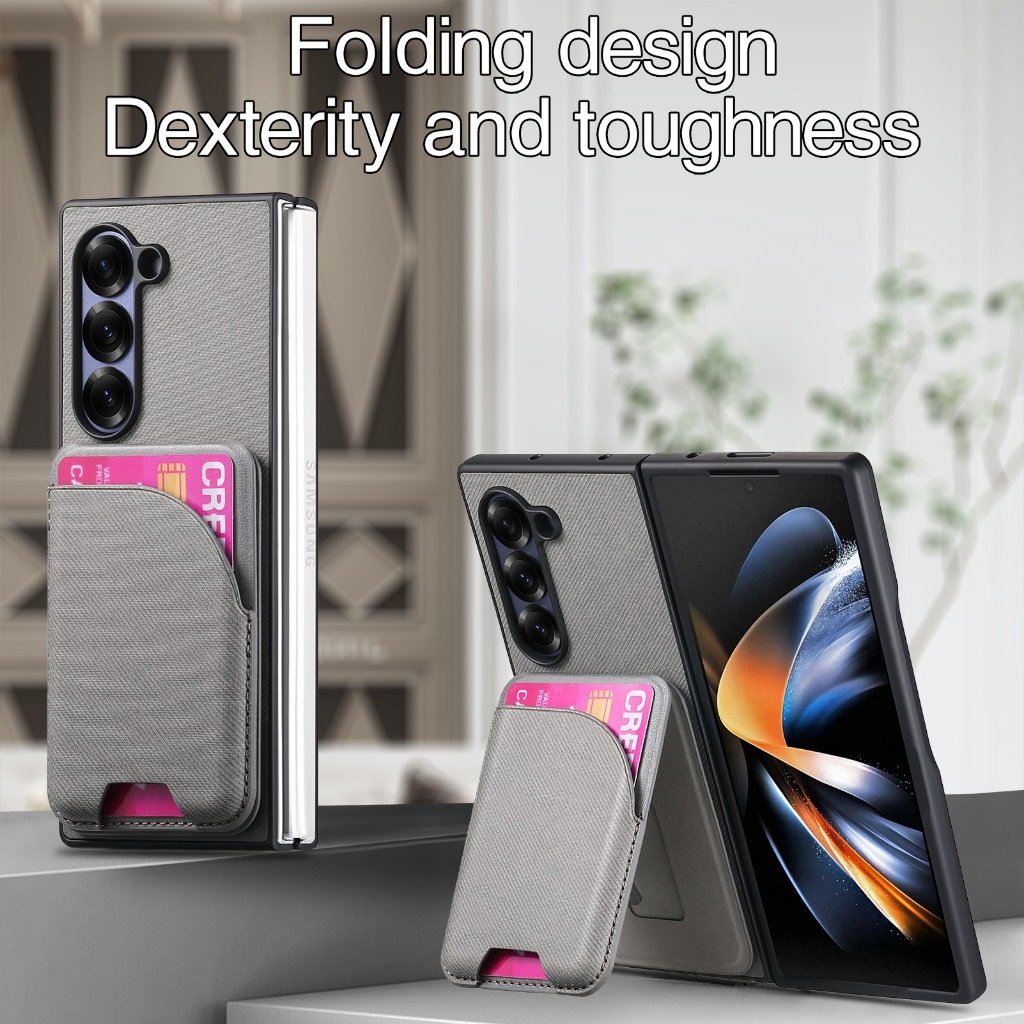 Capinha Capa Para Z Fold 7 Carteira Destacavel Porta Cartão Premium Protetor Luxo Case Supo Peli Cam