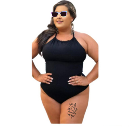 Body Maiô Feminino Plus Size Moda Praia Veste do 48 ao 52