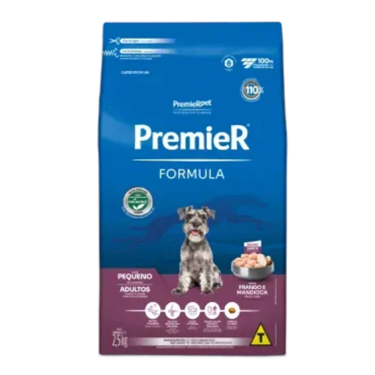 Ração Premier Pet Formula Cães Adultos Raças Pequenas 2,5kg em Oferta na Shopee