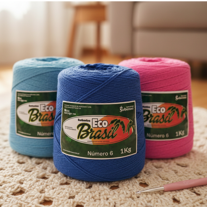 Barbante Eco Brasil 1kg - Fio 6