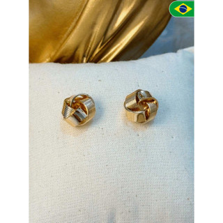 1 Par Brinco Pequeno Trançado