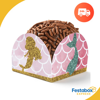 Forminhas Para Doces Tema Sereia Fundo do Mar Brigadeiro em Oferta na Shopee