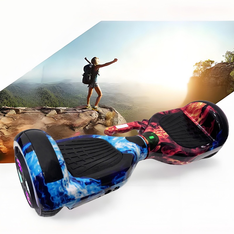 Hoverboard Infantil e Adulto: Skate Elétrico 6.5 Polegadas, LED, Bluetooth, Bateria de Grande Capacidade, Motor -P10