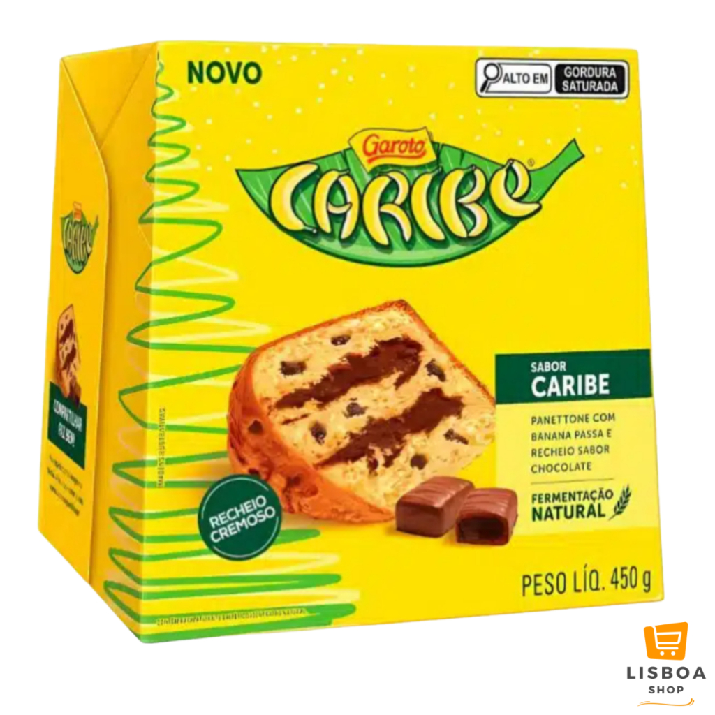 Panetone Caribe Recheado 450g - Garoto