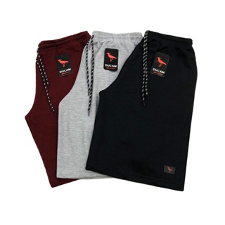 Kit 3 Bermuda Moletom Grosso Masculinas Academia Ducam Cores Sortidas em Oferta na Shopee