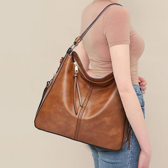 Aislinn Kit 2： Conjunto de 2 peças de bolsa feminina em couro sintético, carteira + bolsa, bolsa tote, bolsa de ombro