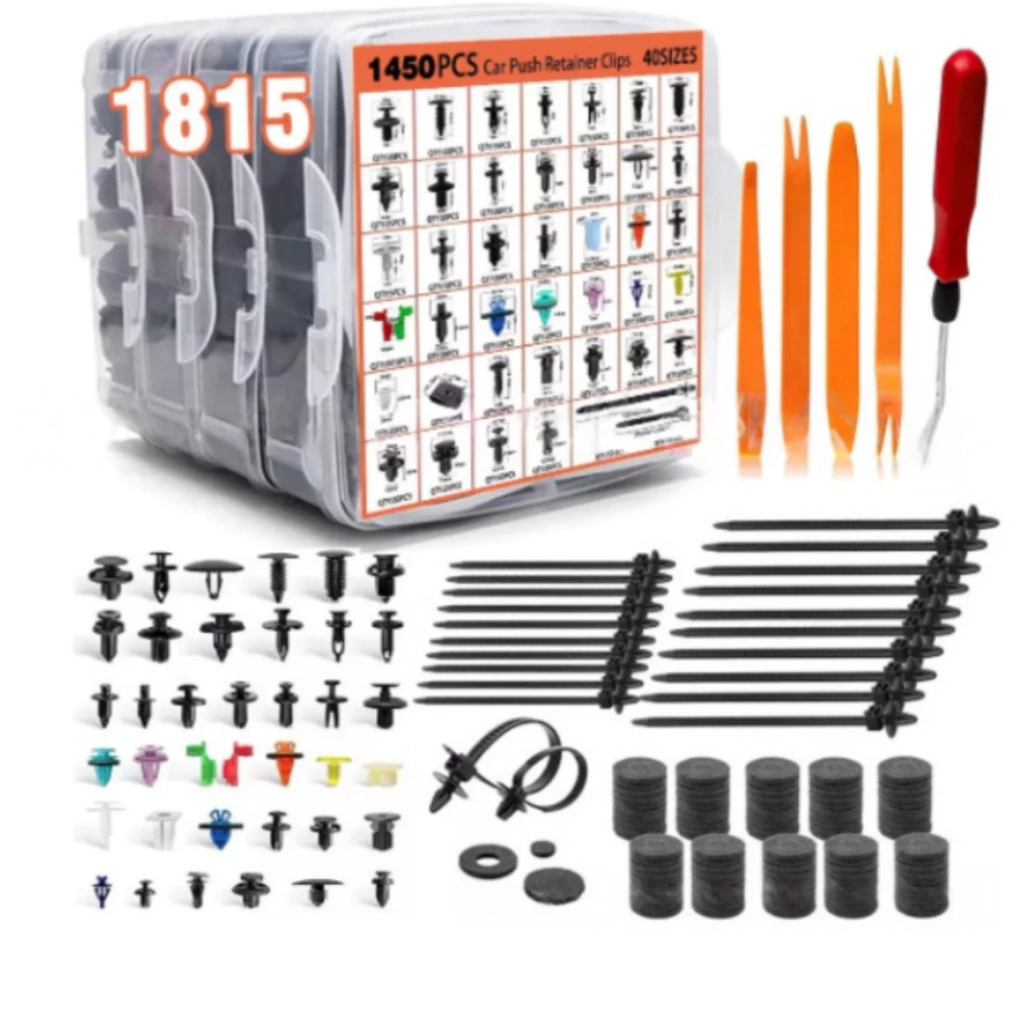 1815pcs corpo do carro Universal prendedor rebite Fender parafuso de expansão peças automotivas