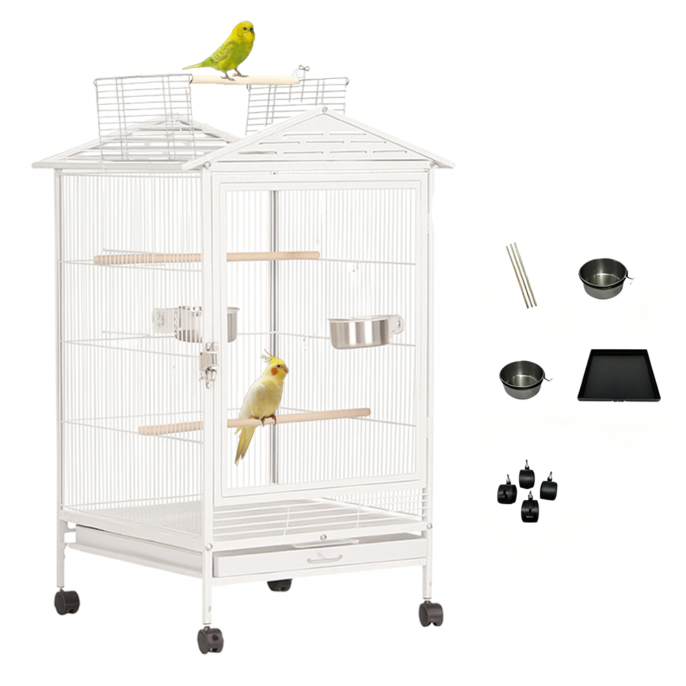 Gaiola de Pássaros de Metal Gaiola Grande Multifuncional Gaiola para Animais de Estimação